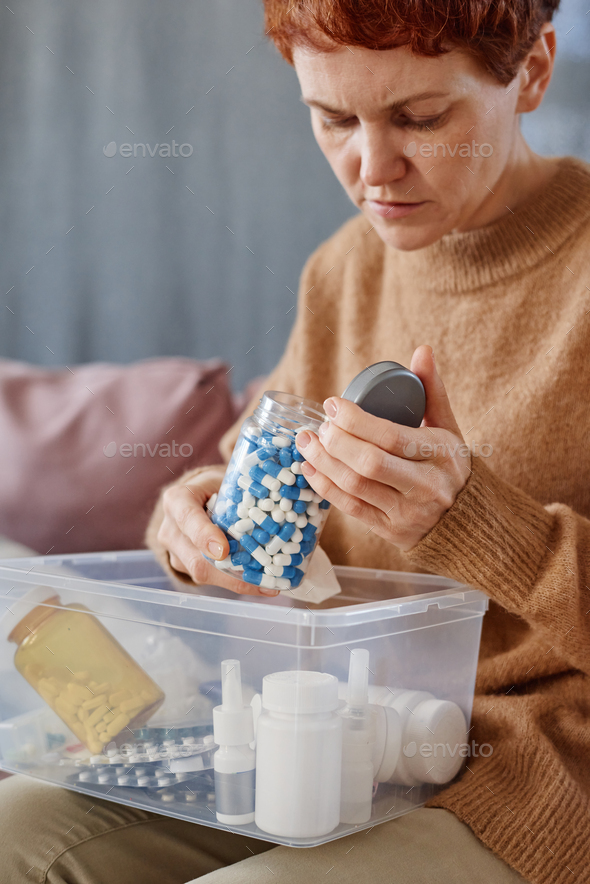 Woman Taking Pill