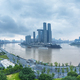 panoramic view of Chaotianmen in Chongqing in cloudy - PhotoDune Item for Sale