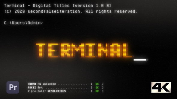 Terminal - Digital Titles | Premiere Pro