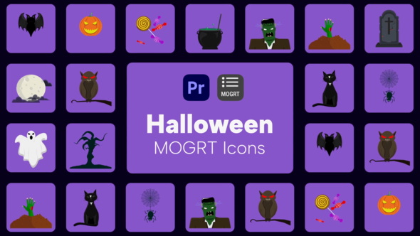 Halloween Icons For Premiere Pro