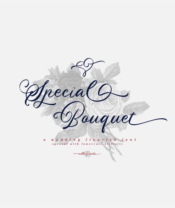 Special Bouquet - A Flourish Font