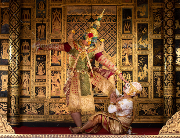 Khon, Is a classical Thai dance in a mask. In Ramayana literature,