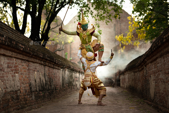 Khon, Is a classical Thai dance in a mask. In Ramayana literature