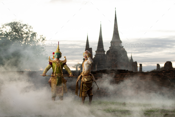 Khon, Is a classical Thai dance in a mask. In Ramayana literature