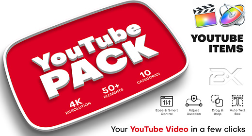 YouTube Pack and Kids | Final Cut Pro Template