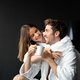 Happy young couple enjoying wellness spa resort treatments - PhotoDune Item for Sale