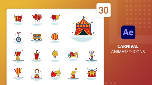 Carnival Animated Icons | After Effects