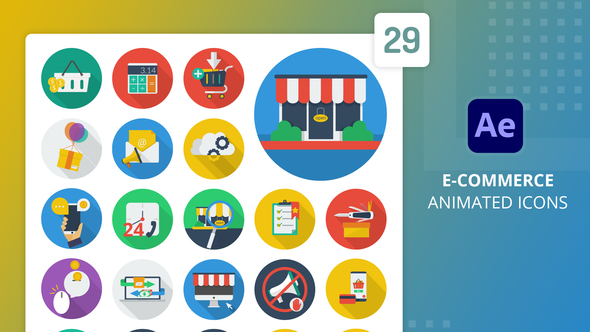 E-Commerce Animated Icons | After Effects
