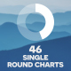 46 Single Round Charts | Infographics Pack - VideoHive Item for Sale