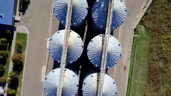 Grain Elevator at Modern Agro Processing Factory