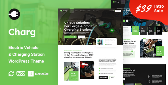 Charg – Electric Vehicle & Charging Station WordPress Theme