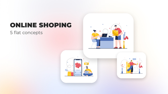 Online shoping - Flat concepts
