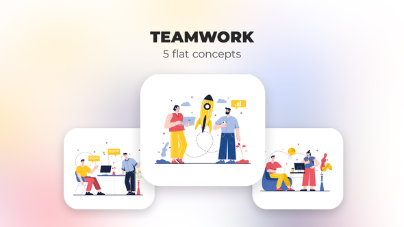 Teamwork - Flat concepts