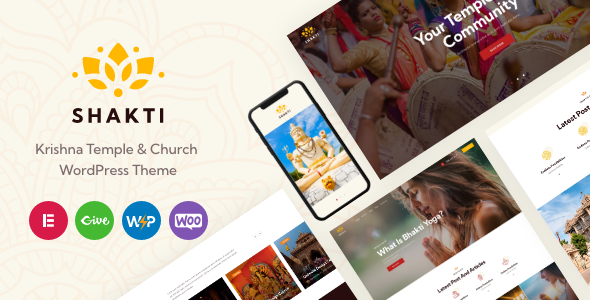 Shakti – Krishna Temple & Church WordPress Theme