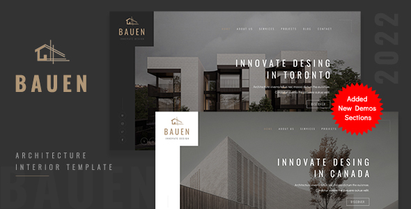Extraordinary BAUEN - Architecture & Interior Template