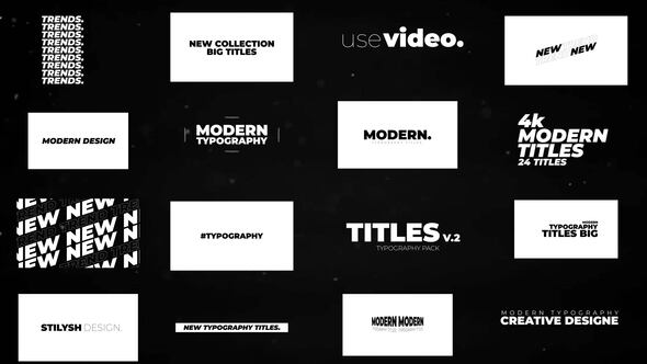 Modern Titles | After Effects alt