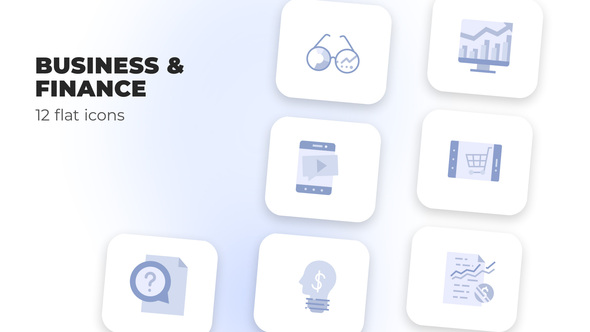 Business & Finance - Flat Icons