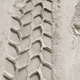 Wheel track and footprints on the sand - PhotoDune Item for Sale