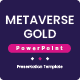 Metaverse Gold - Modern Presentation Powerpoint Template