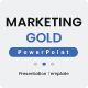 Marketing Gold - Powerpoint Template Business Plan