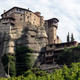 Meteora Greece. Holy Monastery of Rousanos Saint Barbara building on top of rock - PhotoDune Item for Sale
