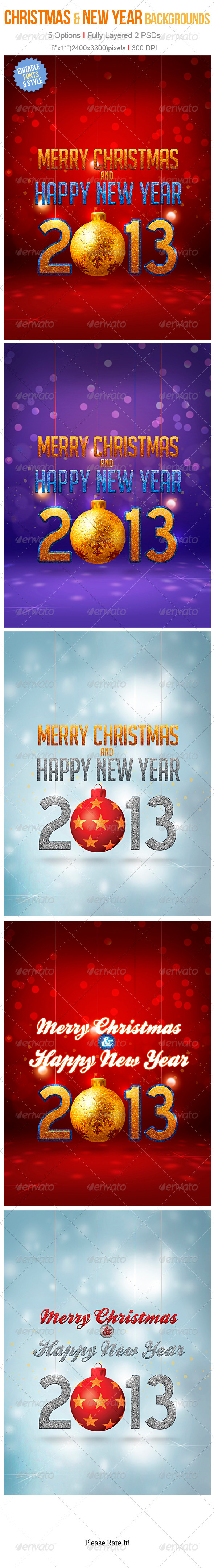 Christmas & New Year Backgrounds - Miscellaneous Backgrounds