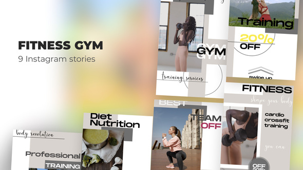 Fitness gym - Instagram stories