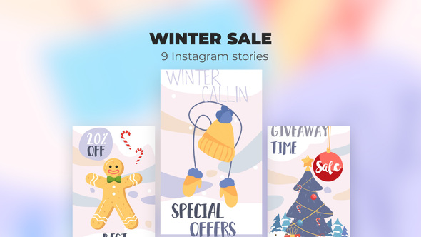 Winter sale - Instagram stories