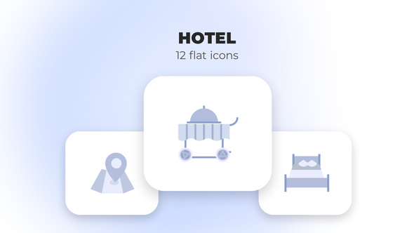 Hotel - Flat Icons