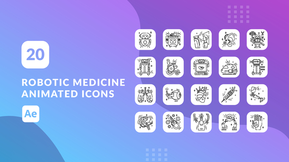 Robotic Medicine Animated Icons | After Effects