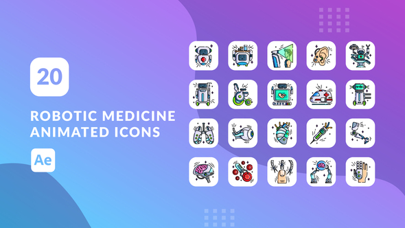 Robotic Medicine Animated Icons | After Effects