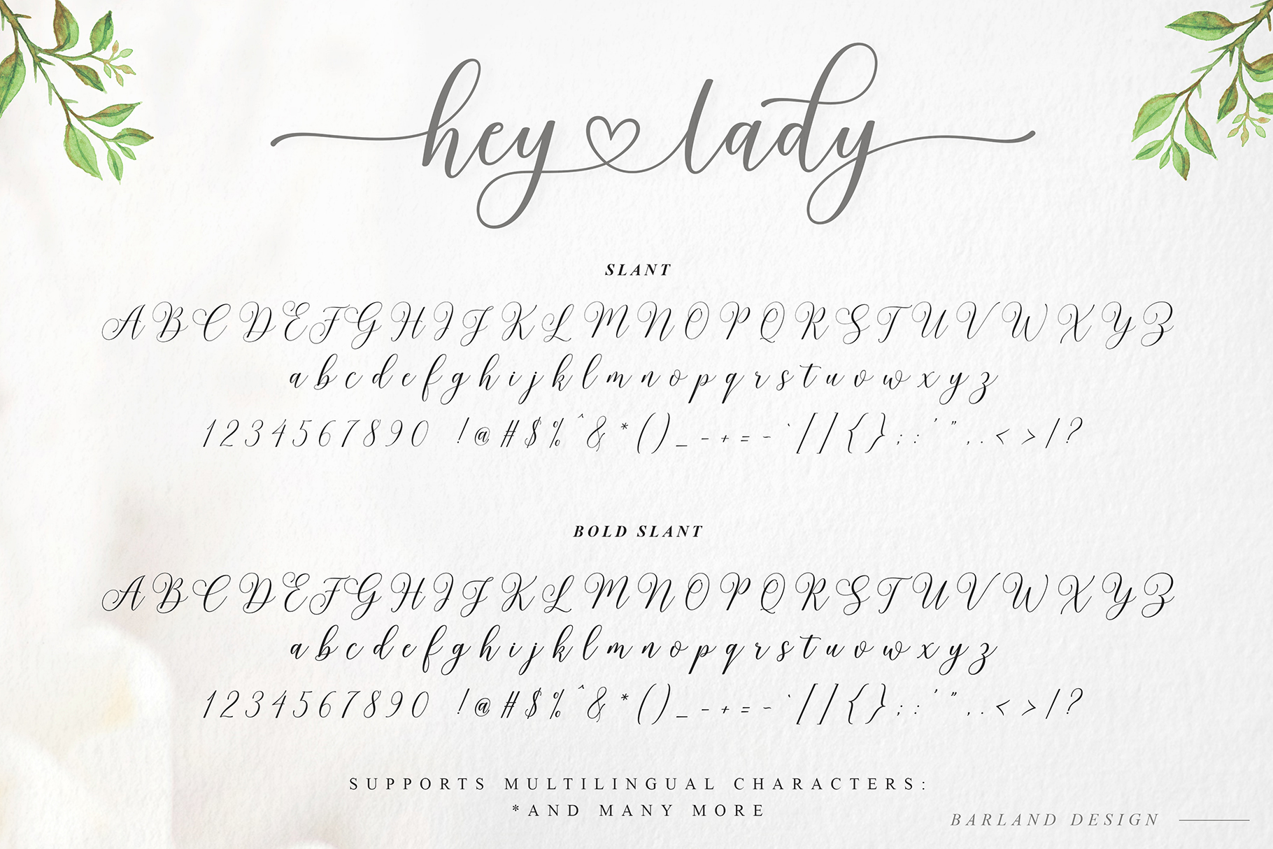 Hey Lady Script, Fonts | GraphicRiver