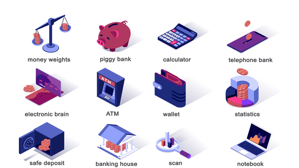 Banking - Isometric Icons