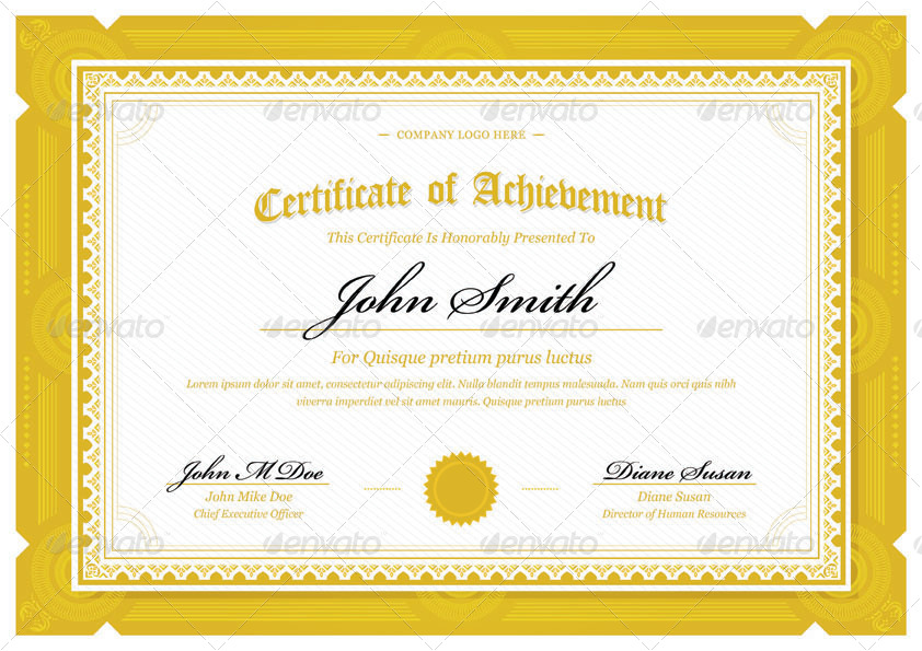 05_certificate gold landscape