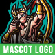 Apollo God Mascot Logo Design