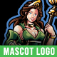 Hera Goddess Mascot Logo Design