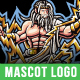 Zues God Mascot Logo Design