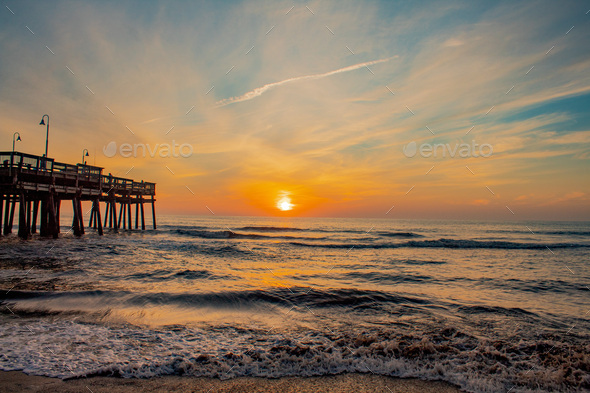 Sunrise at Sandbridge Stock Photo by hokietim | PhotoDune