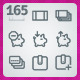 165 AI and PSD Finance Outline Icons