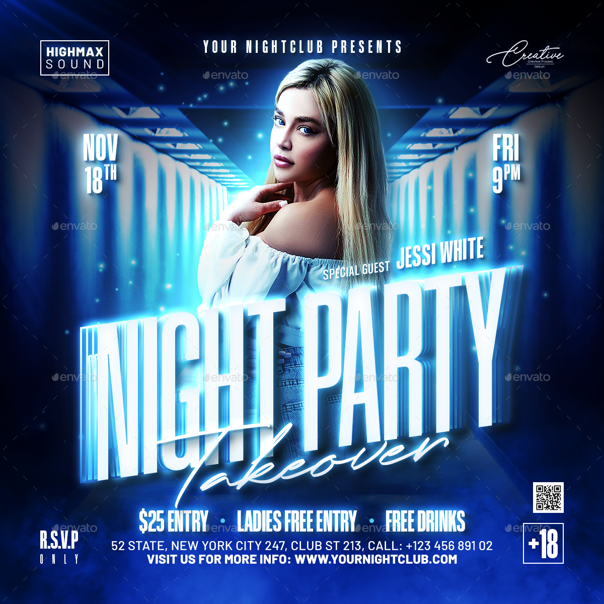 Night Party Flyer Print Templates Graphicriver