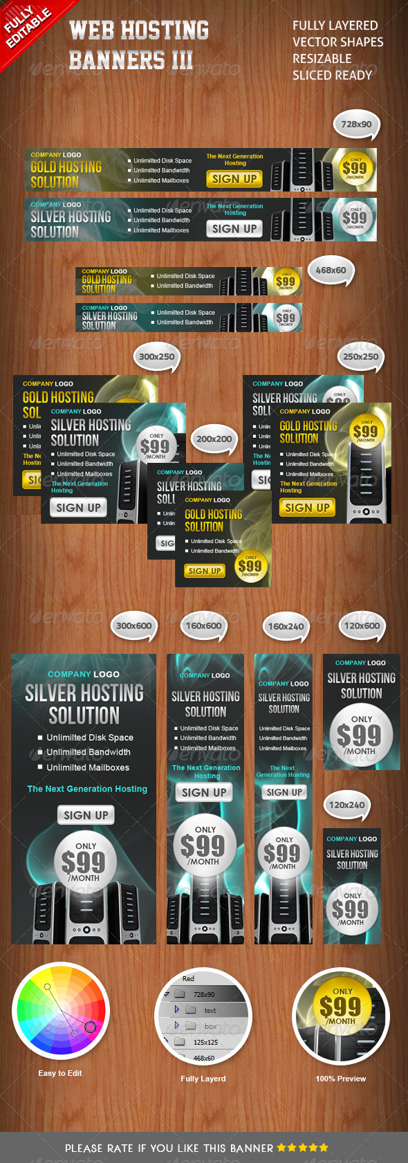 Banners Hosting III - Banners & Ads Web Elements