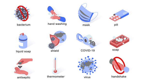 Virus prevention - Isometric Icons
