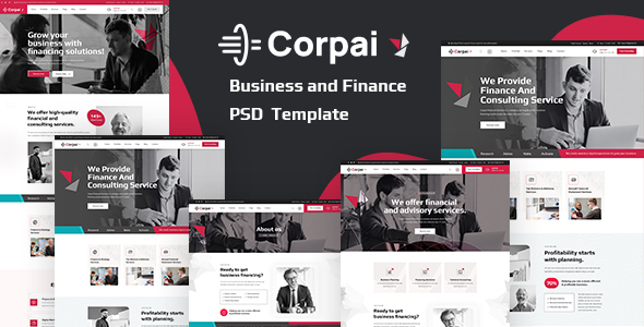 Corpai – Business and Finance PSD Template