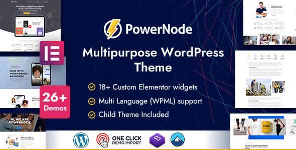 PowerNode – Multipurpose WordPress Theme