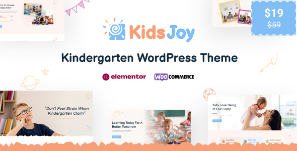 KidsJoy - Kids Kindergarten & Preschool WordPress Theme