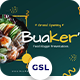 Buaker - Food Vlogger Googleslide Templates