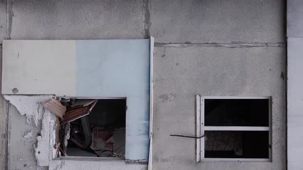 Vertical Video of the Destruction in Borodianka Ukraine During the War alt