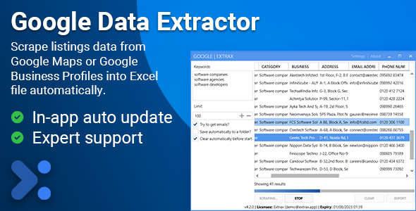 Extrax - Google Data Extractor