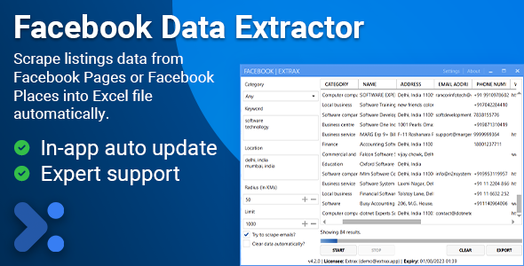 Extrax - Facebook Data Extractor