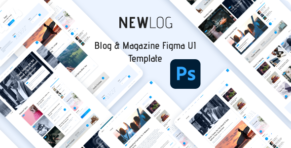 Newlog – Blog & Magazine PSD Template